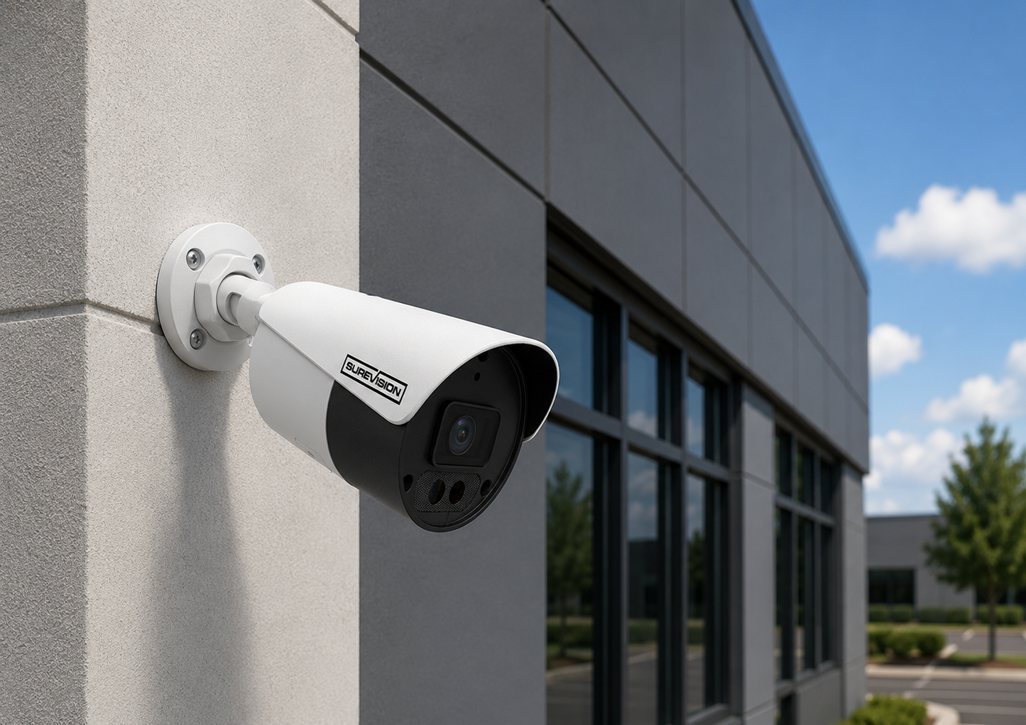 camera on a building

