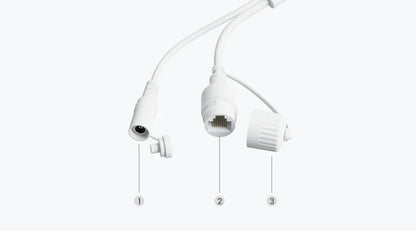 White LED light bulb on a white background