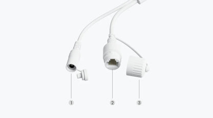 White LED light bulb on a white background