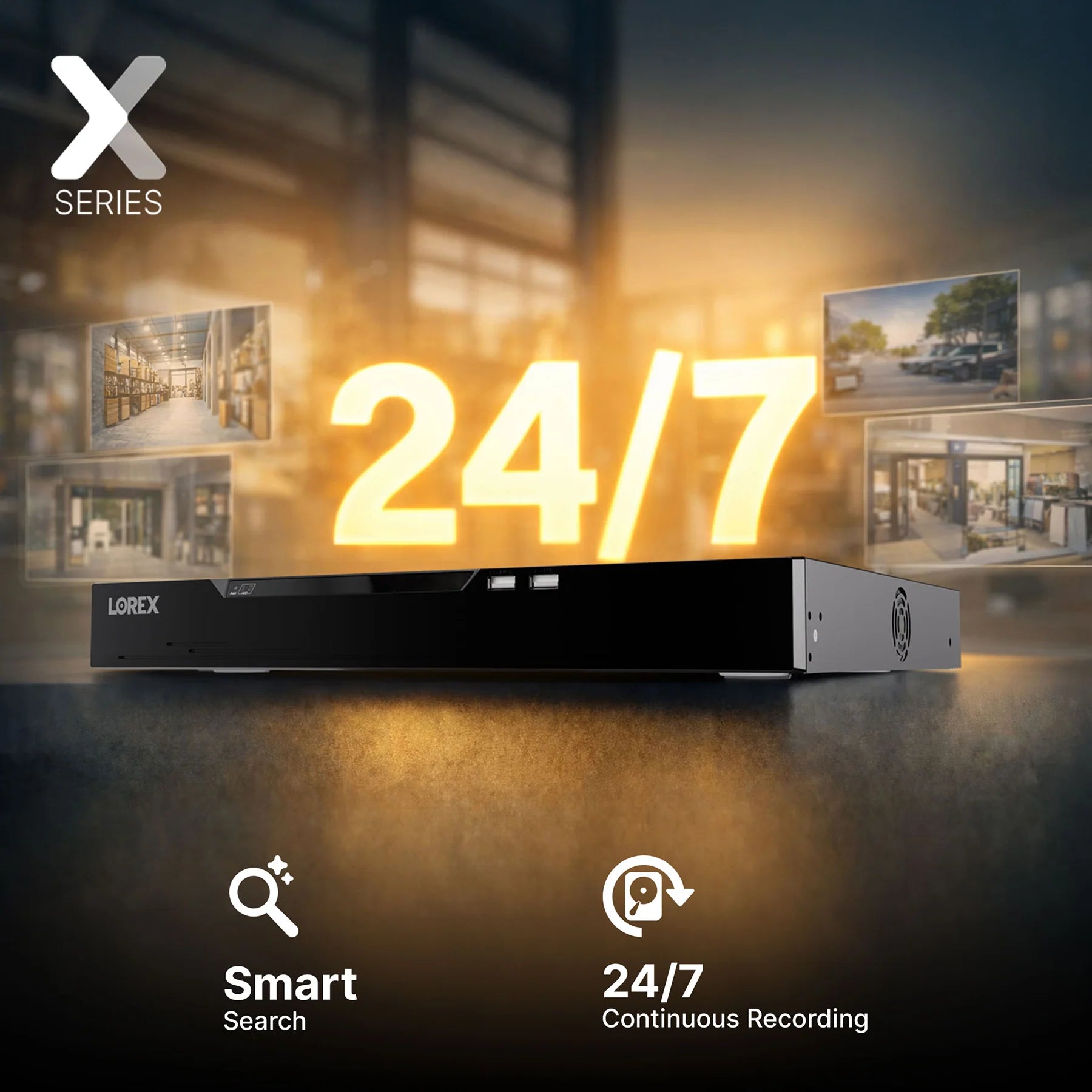 Lorex Connect X Series NVR 24/7 Continuous Recording